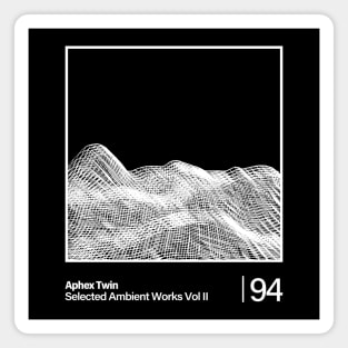 Selected Ambient Works Vol II / Aphex Twin - Graphic Line Design Magnet